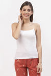 Floret Cotton Camisole (Pack of 2) - White — thumbnail 2